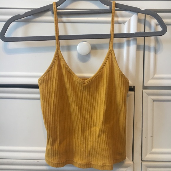 Topshop Tops - TOPSHOP Gold tank top